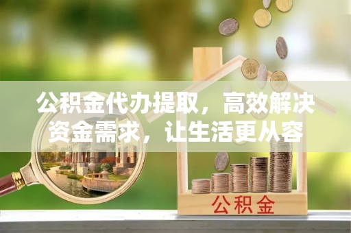 利川公积金代办提取，高效解决资金需求，让生活更从容