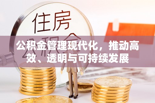 利川公积金管理现代化，推动高效、透明与可持续发展