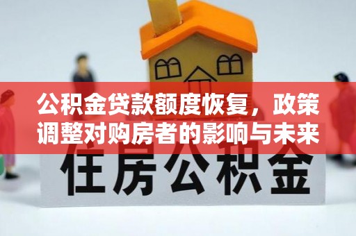 利川公积金贷款额度恢复，政策调整对购房者的影响与未来展望