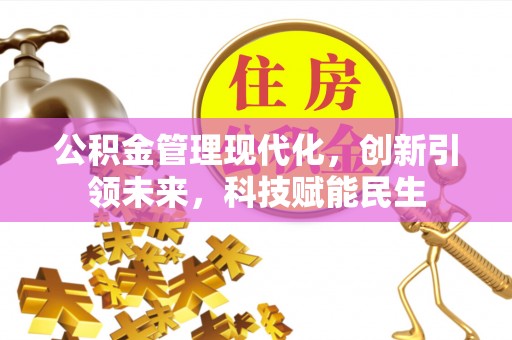利川公积金管理现代化，创新引领未来，科技赋能民生