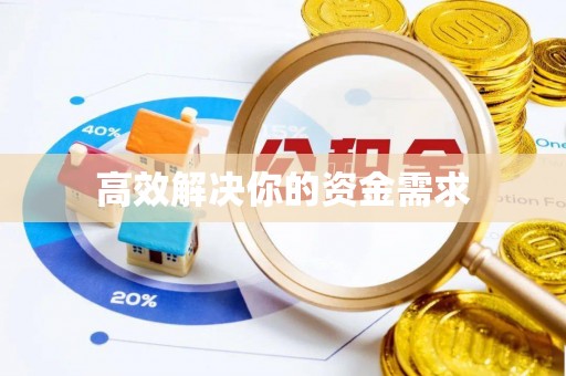 利川高效解决你的资金需求