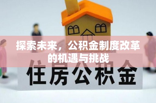 利川探索未来，公积金制度改革的机遇与挑战