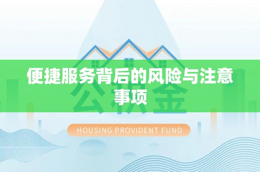 利川便捷服务背后的风险与注意事项
